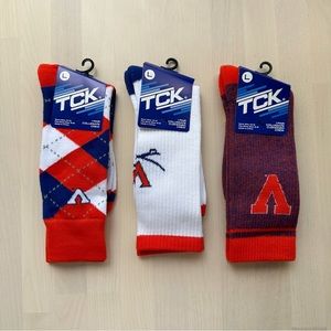 TCK UVA University of Virginia 3 Pairs Collegiate Crew Socks Bundle